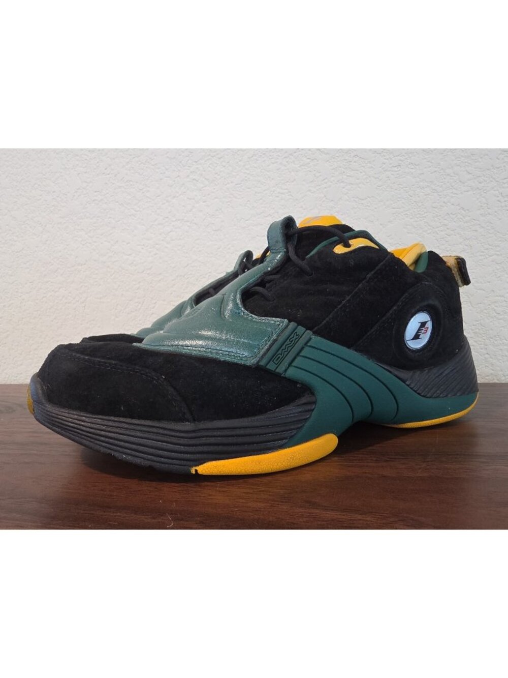 Reebok Answer V Bethel High School Black Green Basketball Shoes Men's Size 8.5